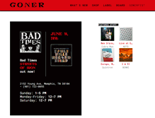 Tablet Screenshot of goner-records.com